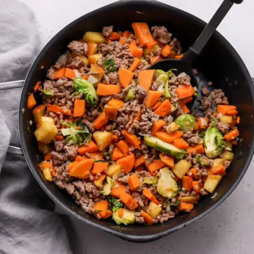 ground turkey sweet potato skillet