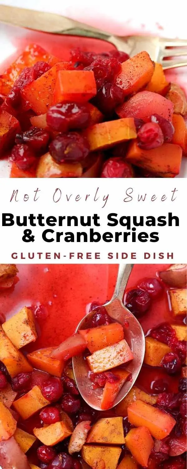 roasted butternut squash and cranberries pin