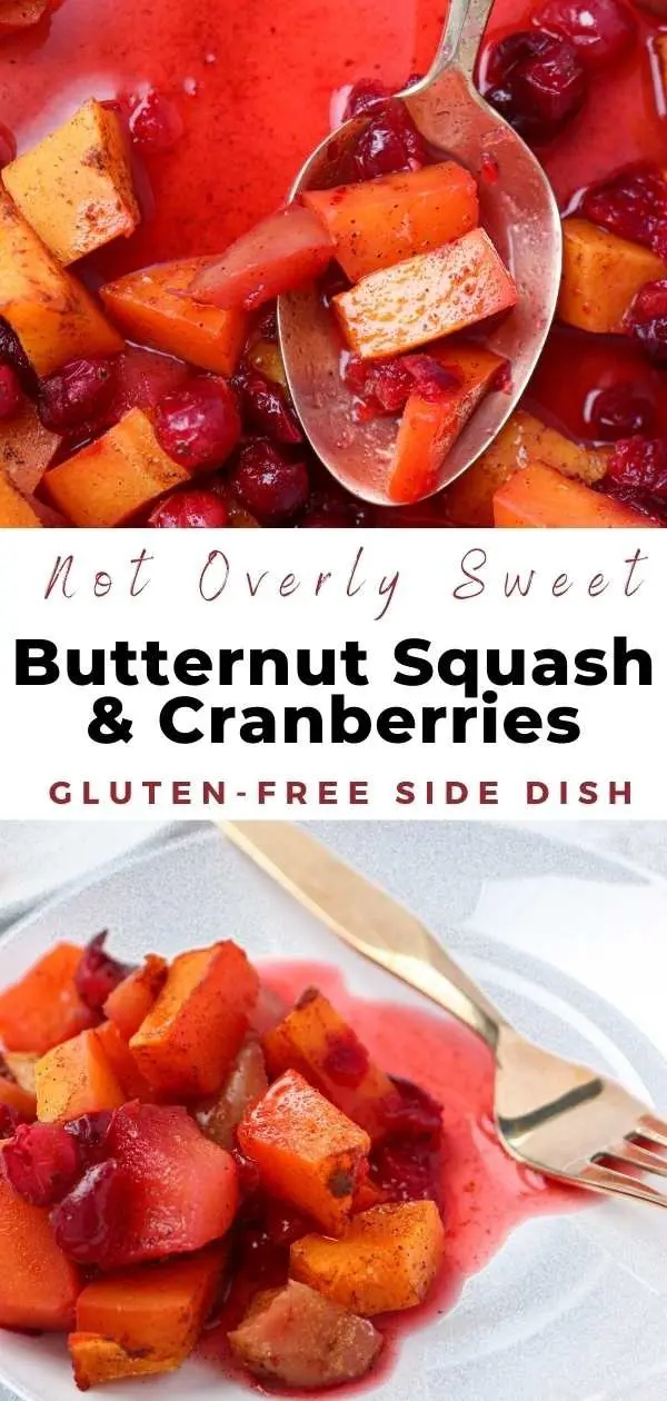 roasted butternut squash cranberries and apples pin