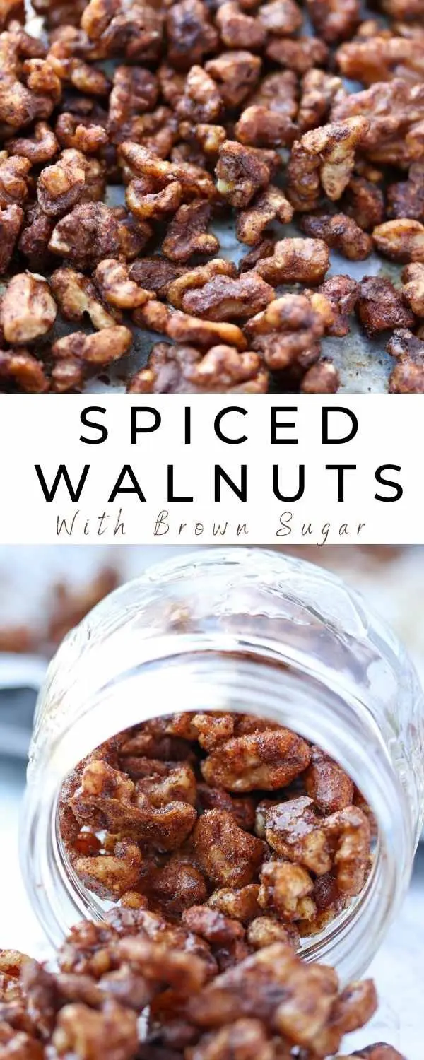 spiced walnuts pinterest pin