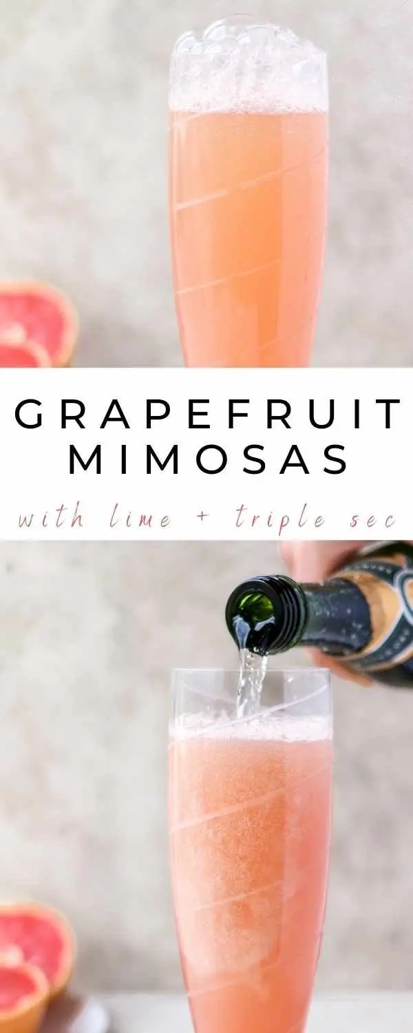 grapefruit mimosas pinterest pin