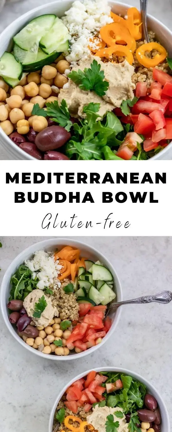 Easy Mediterranean Buddha Bowl - Monica Nedeff