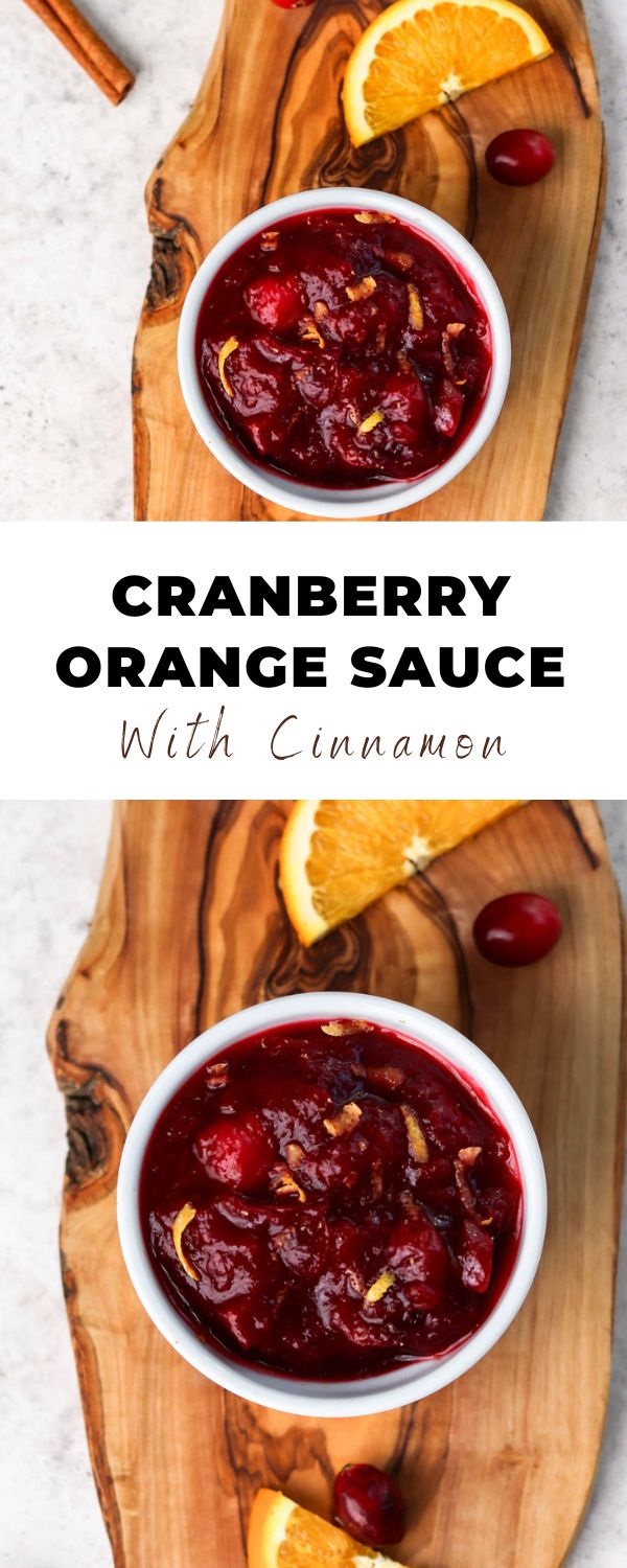 cranberry orange sauce pinterest pin