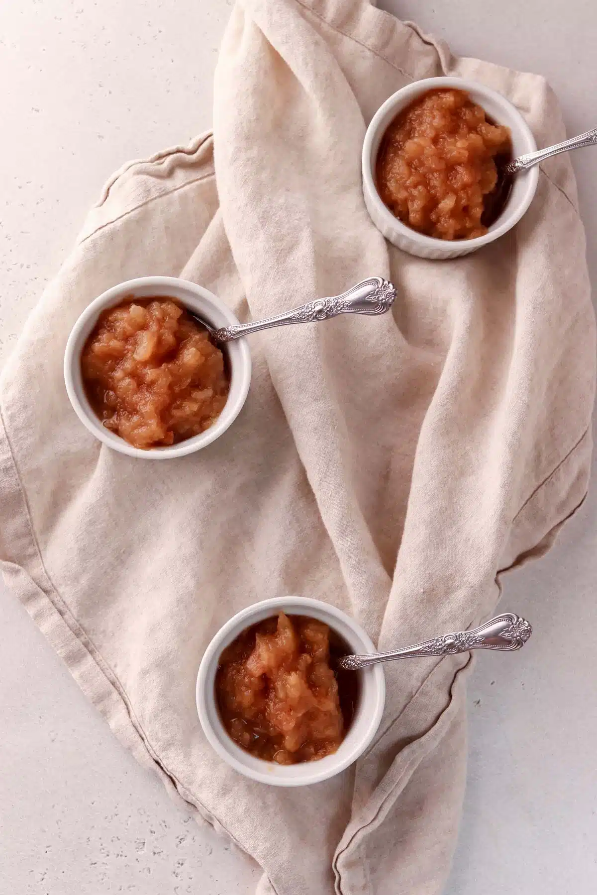 three cups of applesauce
