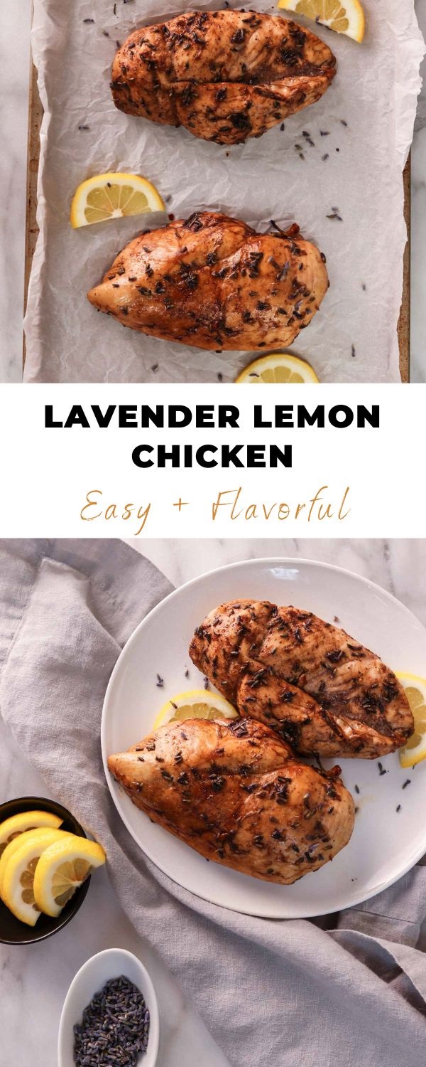 lavender lemon chicken pinterest pin