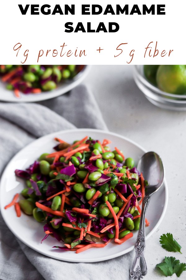 Edamame salad Pinterest pin.